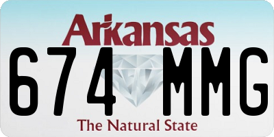 AR license plate 674MMG
