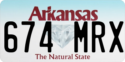 AR license plate 674MRX