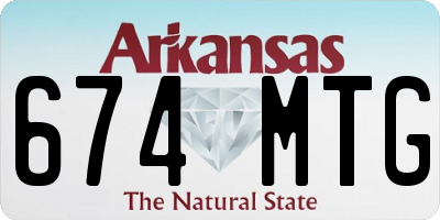 AR license plate 674MTG