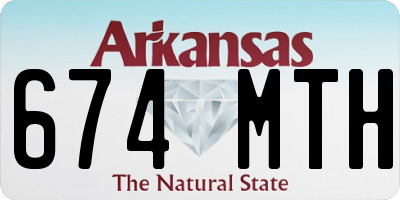 AR license plate 674MTH