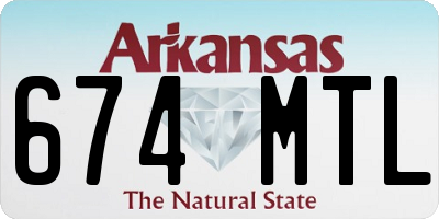 AR license plate 674MTL
