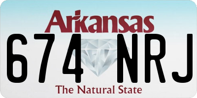 AR license plate 674NRJ