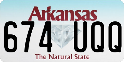 AR license plate 674UQQ