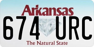 AR license plate 674URC