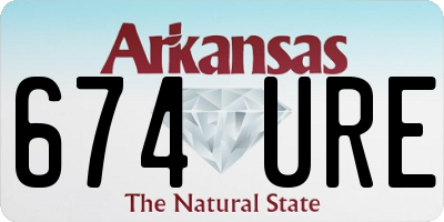 AR license plate 674URE