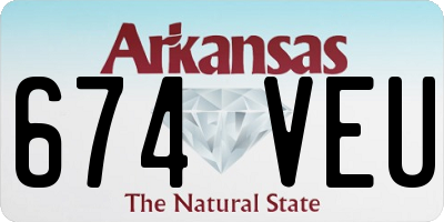 AR license plate 674VEU