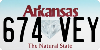 AR license plate 674VEY