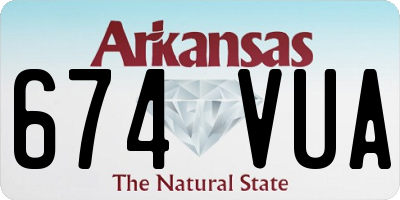 AR license plate 674VUA