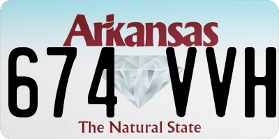 AR license plate 674VVH