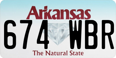 AR license plate 674WBR