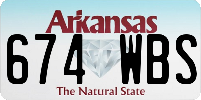 AR license plate 674WBS