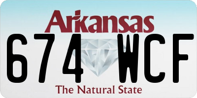AR license plate 674WCF