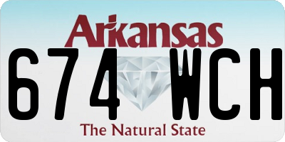 AR license plate 674WCH