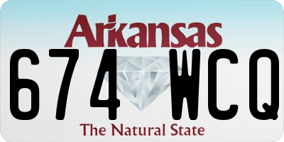 AR license plate 674WCQ
