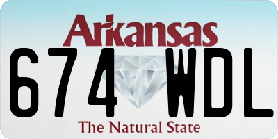 AR license plate 674WDL