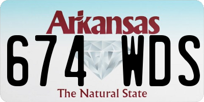AR license plate 674WDS