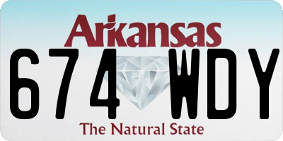 AR license plate 674WDY