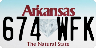 AR license plate 674WFK