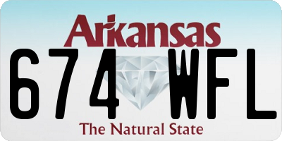 AR license plate 674WFL