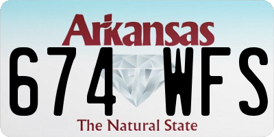 AR license plate 674WFS