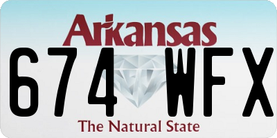 AR license plate 674WFX