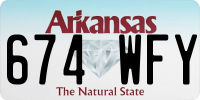 AR license plate 674WFY
