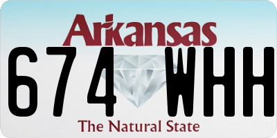 AR license plate 674WHH