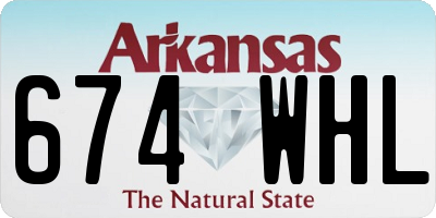 AR license plate 674WHL