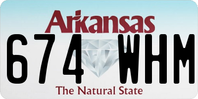 AR license plate 674WHM