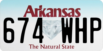 AR license plate 674WHP