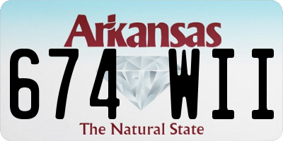 AR license plate 674WII