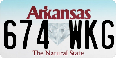 AR license plate 674WKG