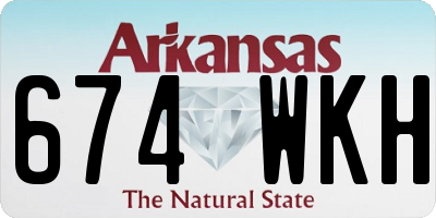 AR license plate 674WKH