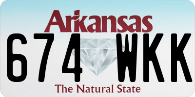 AR license plate 674WKK