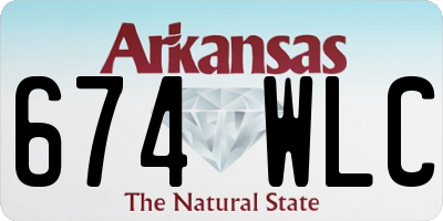 AR license plate 674WLC
