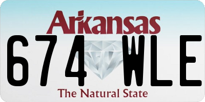 AR license plate 674WLE