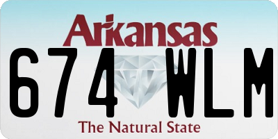 AR license plate 674WLM