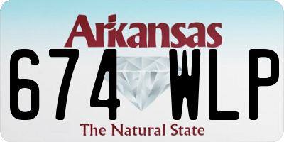 AR license plate 674WLP