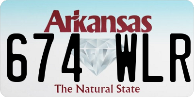 AR license plate 674WLR
