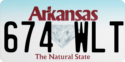 AR license plate 674WLT