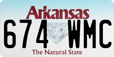 AR license plate 674WMC