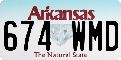 AR license plate 674WMD