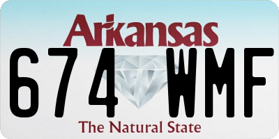 AR license plate 674WMF