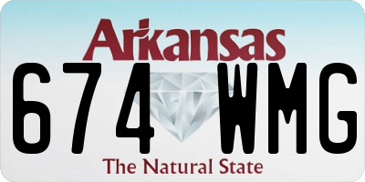 AR license plate 674WMG