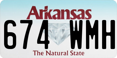 AR license plate 674WMH