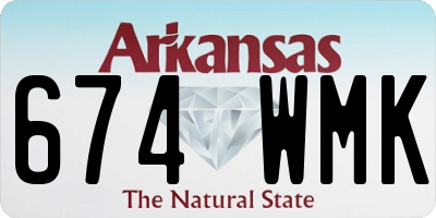 AR license plate 674WMK