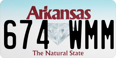 AR license plate 674WMM