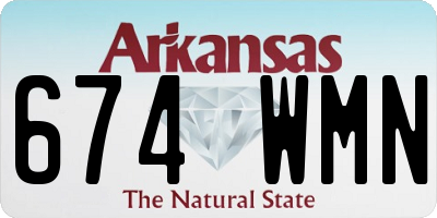 AR license plate 674WMN