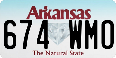 AR license plate 674WMO
