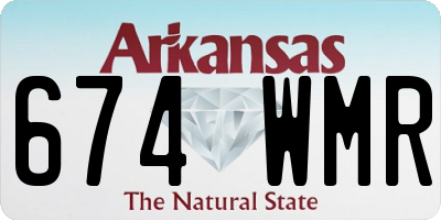 AR license plate 674WMR